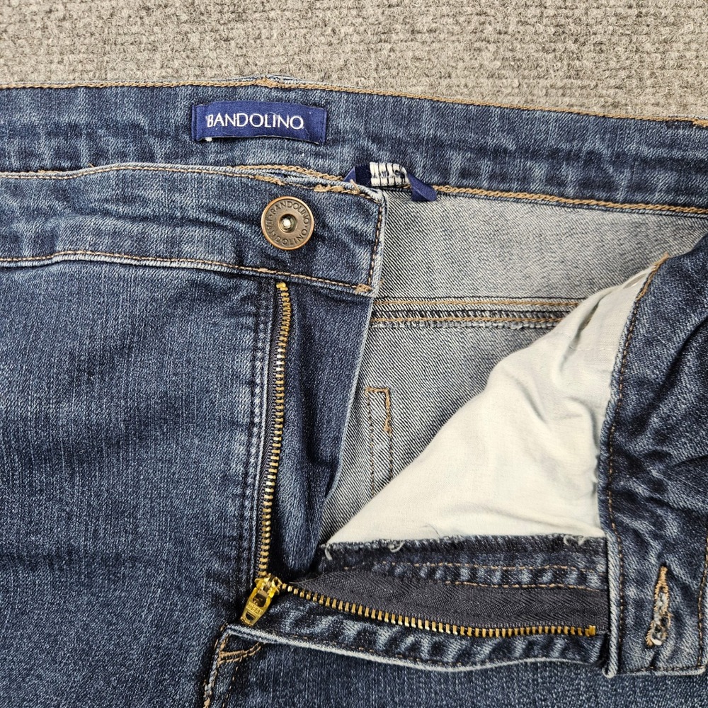 Bandolino Mandie Straight Leg Jeans Womens 18W Medium Wash Blue Denim Stretch - Picture 12 of 12